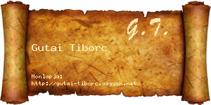 Gutai Tiborc névjegykártya